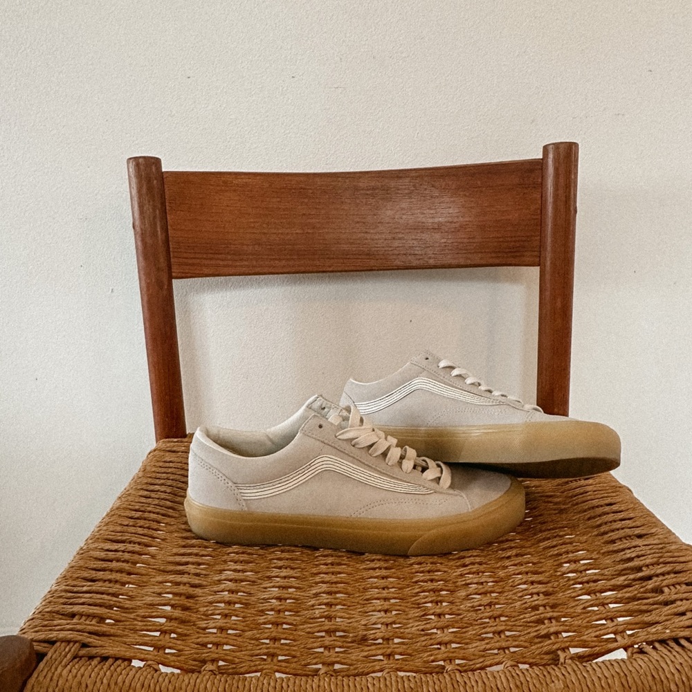 Suede leather gum sole vans